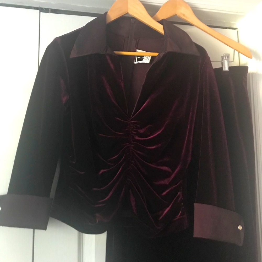 2-piece formal top and skirt